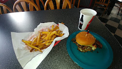 Hamburger near Traveler's Uptown Motel